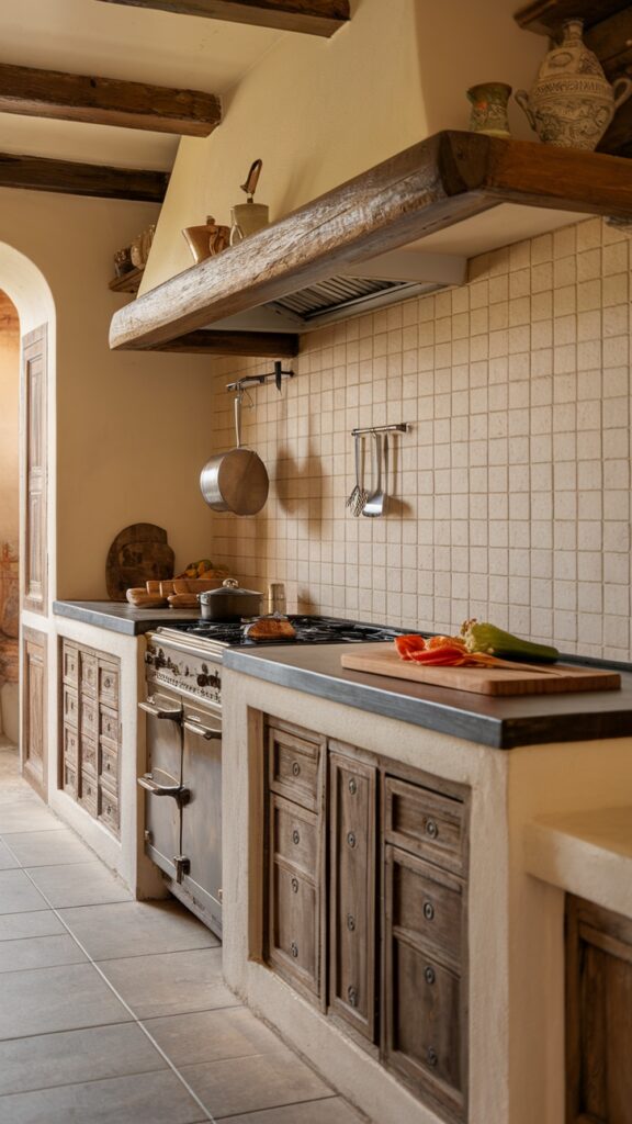 earthy kitchen Cozy Corner Kitchen with Vintage Touches