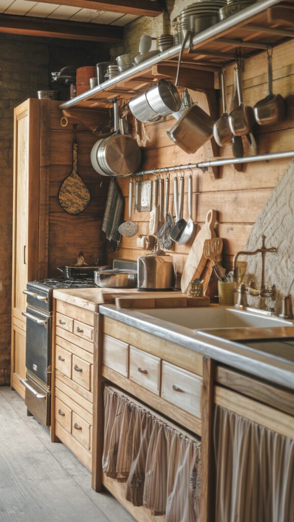 earthy kitchen with Vintage Homestead with Classic Warmth